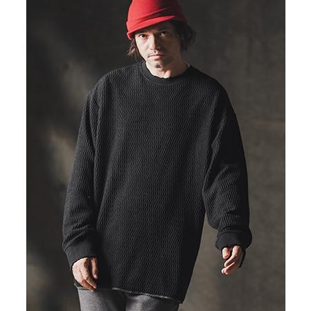 GLIMCLAP 【GLIMCLAP(グリムクラップ)】Jacquard texture cut sew