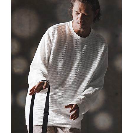 GLIMCLAP 【GLIMCLAP(グリムクラップ)】Jacquard texture cut sew