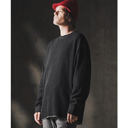 GLIMCLAP 【GLIMCLAP(グリムクラップ)】Jacquard texture cut sew