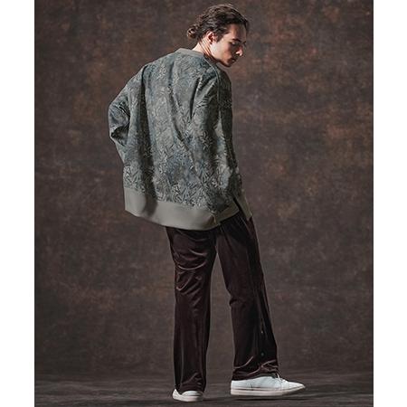 Jih Nunc（ジーヌンク） 【】リーフ総柄ポンチ切り替えプルオーバー