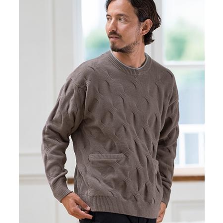 CALL＆RESPONSE(コールアンドレスポンス) SAISENTAKU ロールネックプルオーバー ニット メンズ 表記無 【中古】【ブランド古着バズストア】 CALL&RESPONSE(コールアンドレスポンス)】フクレケーブルPO