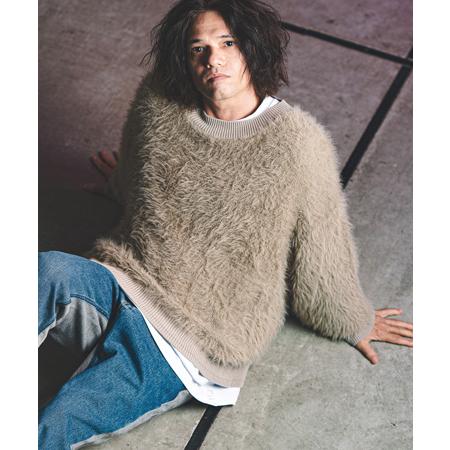 GLIMCLAP 【GLIMCLAP(グリムクラップ)】Feather yarn pullover 