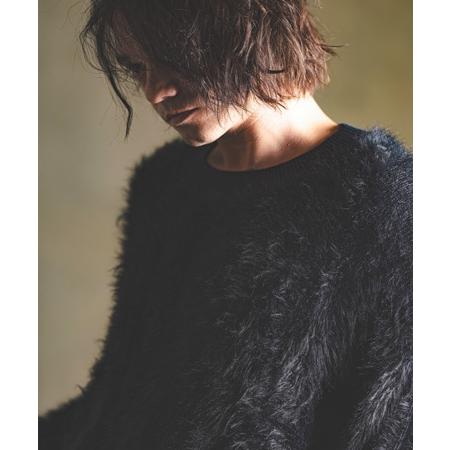 【GLIMCLAP(グリムクラップ)】Feather yarn pullover フェザーニット(17-178-gla-ce)