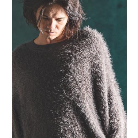 【GLIMCLAP(グリムクラップ)】Feather yarn pullover フェザーニット(17-178-gla-ce)