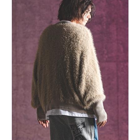 【GLIMCLAP(グリムクラップ)】Feather yarn pullover フェザーニット(17-178-gla-ce)