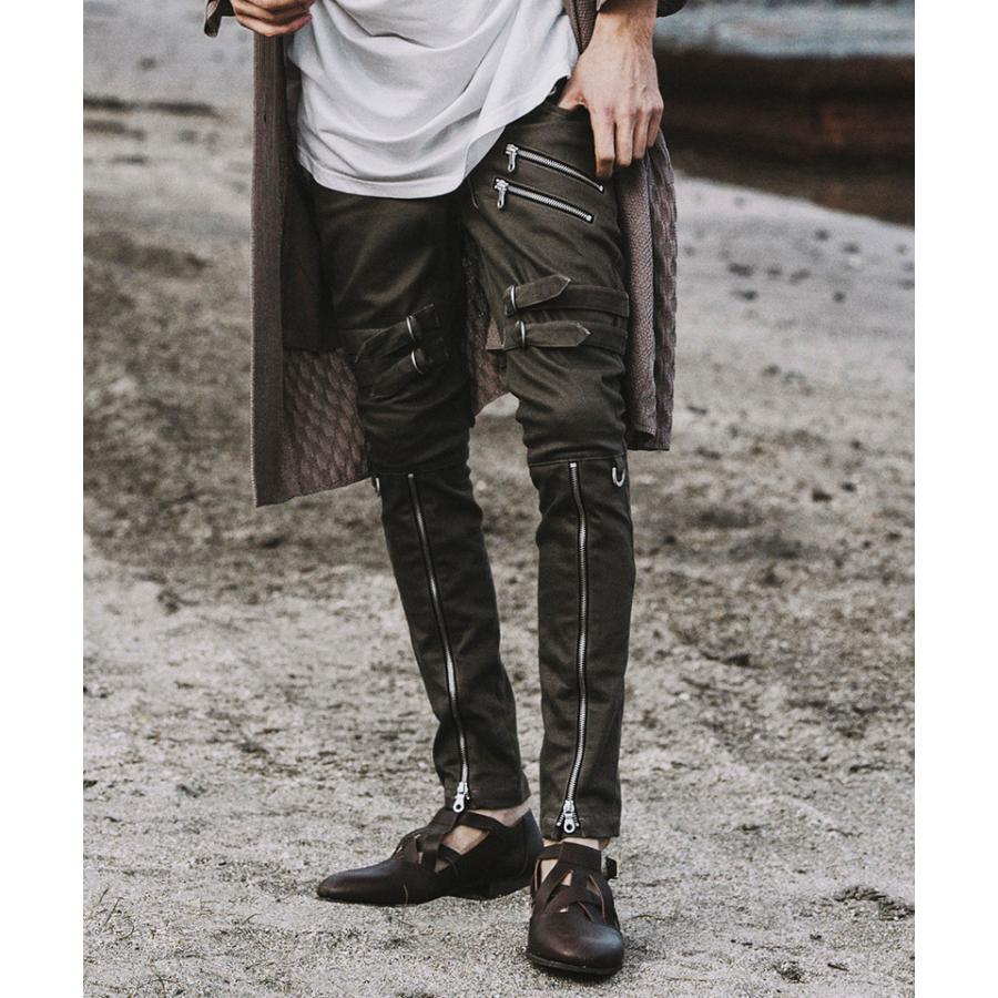 【NO ID.(ノーアイディー)】ボンテージZIPスキニーPT パンツ(450006-936P)