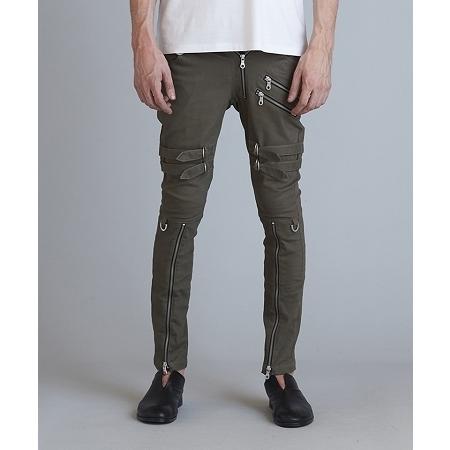 【NO ID.(ノーアイディー)】ボンテージZIPスキニーPT パンツ(450006-936P) 5cm NO ID