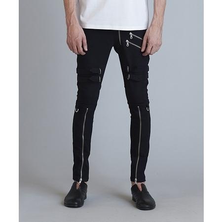【NO ID.(ノーアイディー)】ボンテージZIPスキニーPT パンツ(450006-936P) 5cm NO ID