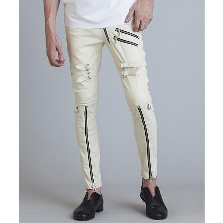 【NO ID.(ノーアイディー)】ボンテージZIPスキニーPT パンツ(450006-936P) 5cm NO ID