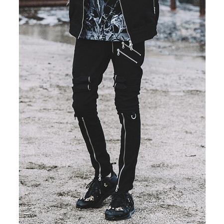 【NO ID.(ノーアイディー)】ボンテージZIPスキニーPT パンツ(450006-936P) 5cm NO ID