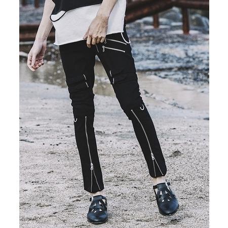 【NO ID.(ノーアイディー)】ボンテージZIPスキニーPT パンツ(450006-936P) 5cm NO ID
