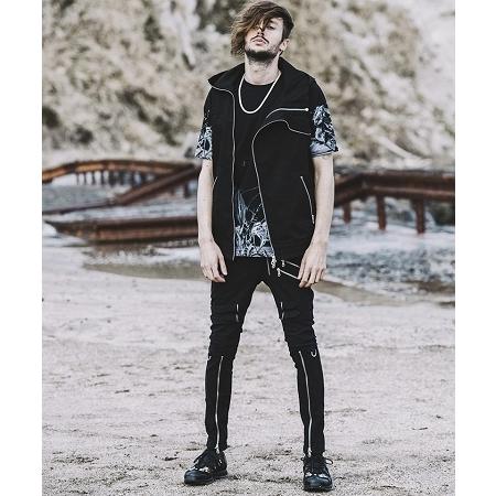 【NO ID.(ノーアイディー)】ボンテージZIPスキニーPT パンツ(450006-936P) 5cm NO ID