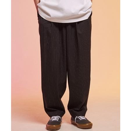 【rehacer(レアセル)】 Drape Gathered Stripe Pants イージーパンツ(01220500005)｜cambio｜04