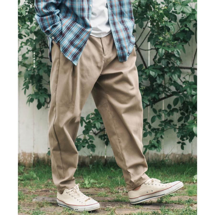 CAMBIO(カンビオ)】Twill Relax Tapered Pants カラーパンツ(A22