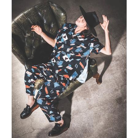 【NOISESCAPE(ノイズスケープ)】iroquois×NOISESCAPE Exclusive patterned relax pants(playing cards pattern) イージーパンツ(nss061-3cd-ir)｜cambio｜08