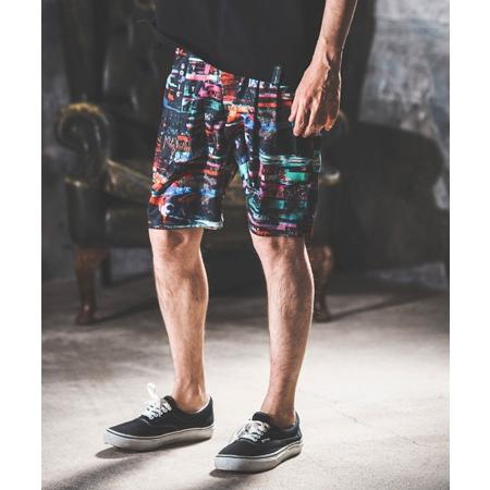 【NOISESCAPE(ノイズスケープ)】iroquois×NOISESCAPE Exclusive patterned shorts(neon art pattern) ショートパンツ(nss063-3cd-ir)｜cambio｜11