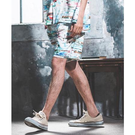 【NOISESCAPE(ノイズスケープ)】iroquois×NOISESCAPE Exclusive patterned shorts(neon art pattern) ショートパンツ(nss063-3cd-ir)｜cambio｜04