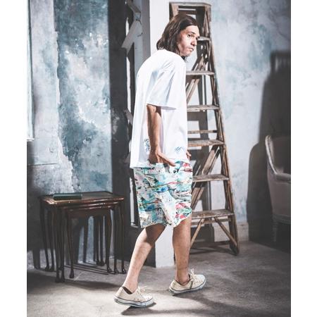 【NOISESCAPE(ノイズスケープ)】iroquois×NOISESCAPE Exclusive patterned shorts(neon art pattern) ショートパンツ(nss063-3cd-ir)｜cambio｜09