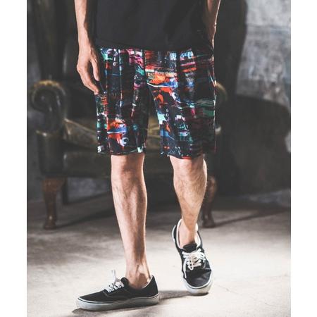 【NOISESCAPE(ノイズスケープ)】iroquois×NOISESCAPE Exclusive patterned shorts(neon art pattern) ショートパンツ(nss063-3cd-ir)｜cambio｜10