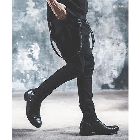 NOISESCAPE(ノイズスケープ)】Sarouel & tapered silhouette suspender