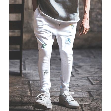 【NOISESCAPE(ノイズスケープ)】Sprinkled embroidery sweatpants スウェットパンツ(nss074