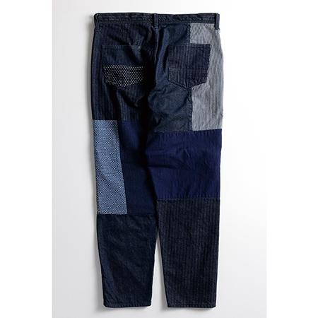 【FDMTL(ファンダメンタル)】PATCHWORK PANTS RINSE パンツ(FA24PN11R)｜cambio｜02