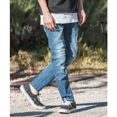 CAMBIO（カンビオ） 【】11oz Damage Stretch Denim Pants デニム 