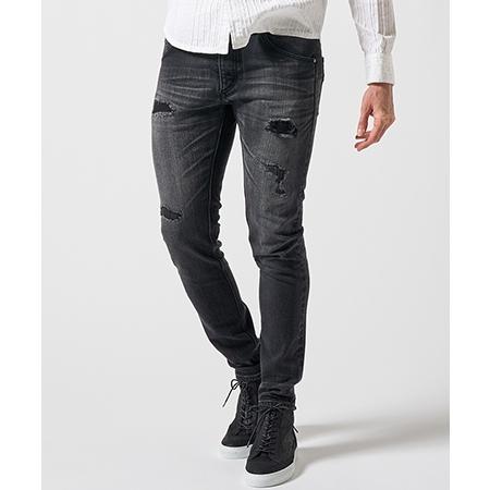 wjk 【wjk】tight straight selvedge denim(used) デニムパンツ(5182 