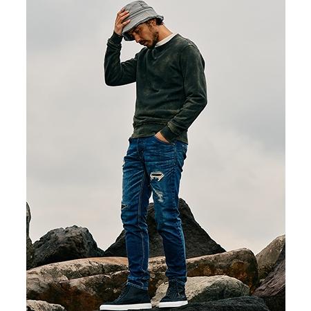 wjk 【wjk】tight straight selvedge denim(used) デニムパンツ(5182