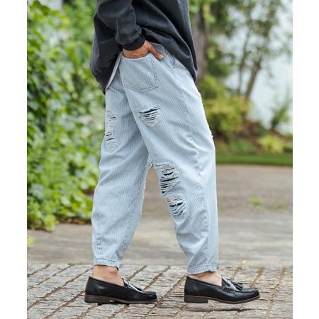 デニム　バルーンパンツ　カンビオ CAMBIO(カンビオ)】 Diamond Quilted Denim Balloon Pants
