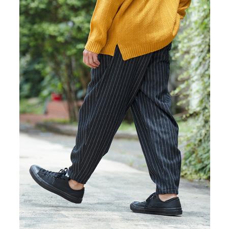 CAMBIO（カンビオ） 【】12oz Stripe Jacquard Denim Balloon Pants