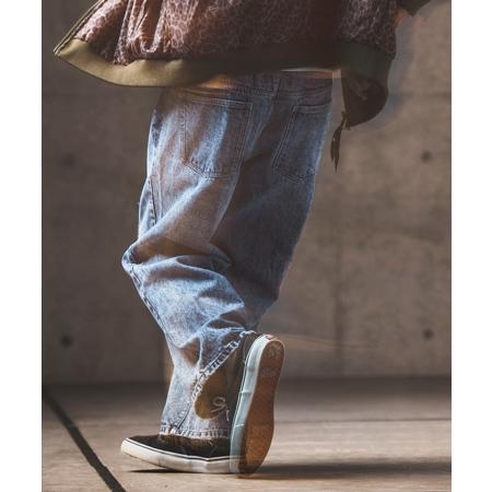 【GLIMCLAP(グリムクラップ)】Chemical processing denim wide straight pants デニムパンツ(17-134-gla-ce) | GLIMCLAP | 15