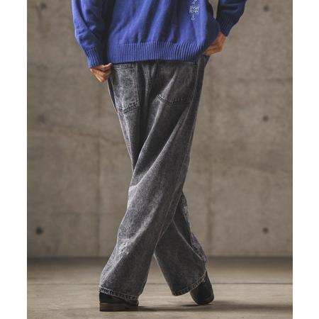 【GLIMCLAP(グリムクラップ)】Chemical processing denim wide straight pants デニムパンツ(17-134-gla-ce) | GLIMCLAP | 06