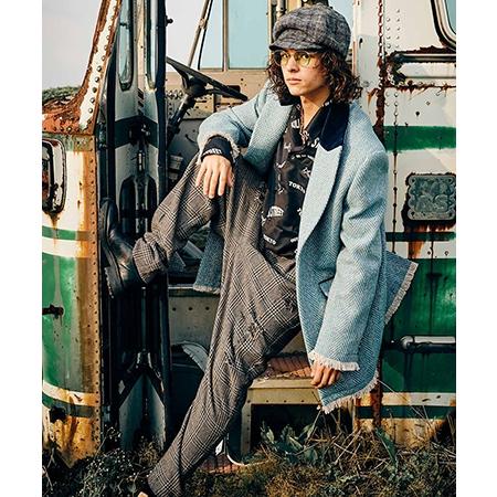 glamb アウトオブソサイエティツイード スラックス glamb（グラム） 【】Out of Society Tweed Slacks アウトオブ