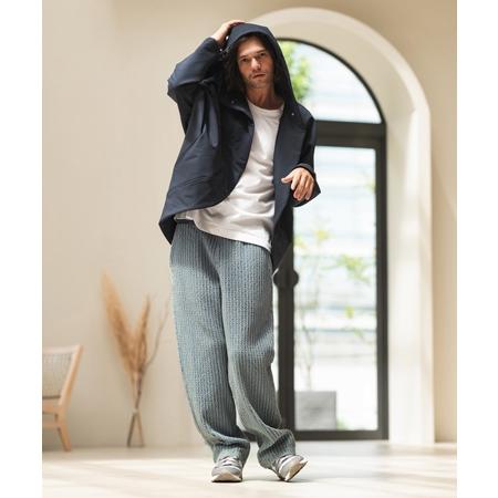【CAMBIO(カンビオ)】Accordion Jacquard Denim Wide Straight Pants ワイドストレートパンツ(A35324cmb)の画像