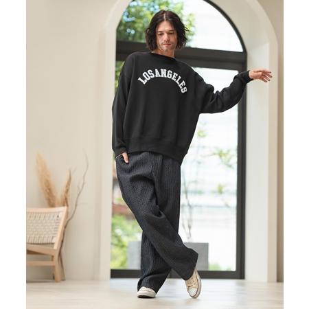 【CAMBIO(カンビオ)】Accordion Jacquard Denim Wide Straight Pants ワイドストレートパンツ(A35324cmb)の画像