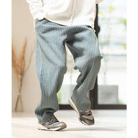 【CAMBIO(カンビオ)】Accordion Jacquard Denim Wide Straight Pants ワイドストレートパンツ(A35324cmb)の画像