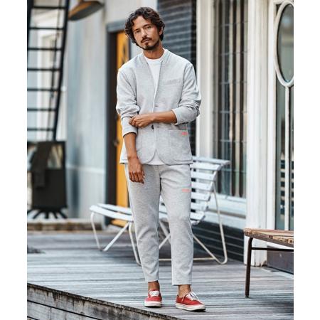 【felkod(フィルコッド)】Barcode Embroidery Cardboard Knit Easy Pants イージーパンツ(F24F180) | felkod | 10