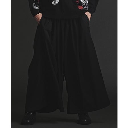 ノーアイディー（NO ID．）/Roseプリントギャザーバギートラウザーズ NO ID.（ノーアイディー） 【】Roseフ゜リントキ゛ャサ゛ーハ゛キ゛ー