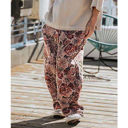 CAMBIO（カンビオ） 【】Botanical Gobelin Wide Straight Pants