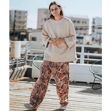 CAMBIO（カンビオ） 【】Botanical Gobelin Wide Straight Pants