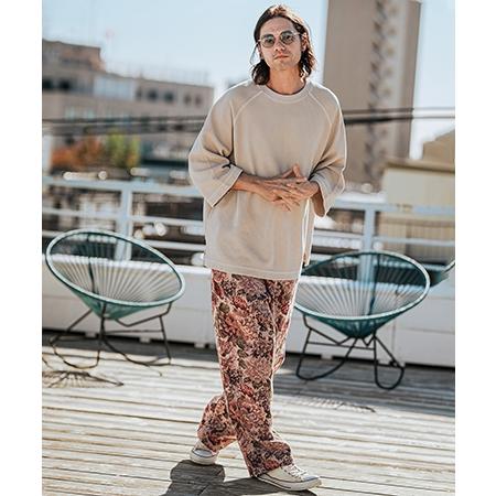 CAMBIO（カンビオ） 【】Botanical Gobelin Wide Straight Pants