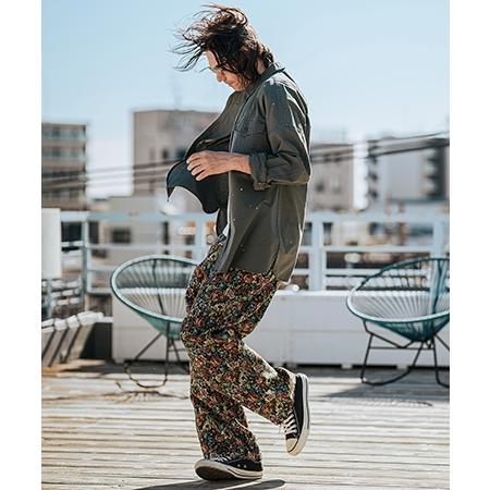 CAMBIO（カンビオ） 【】Botanical Gobelin Wide Straight Pants