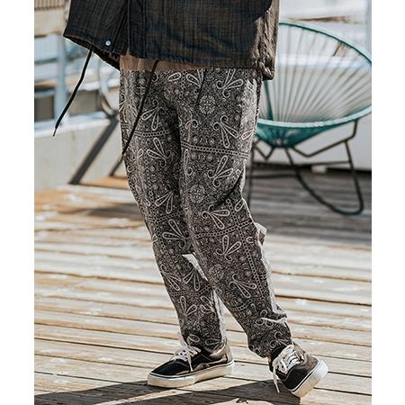 【CAMBIO(カンビオ)】ペイズリー総柄テーパードパンツ(CMB-R0144) | CAMBIO | 06