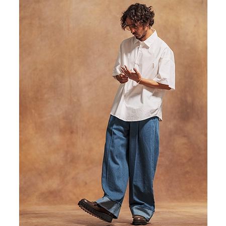 Jih Nunc（ジーヌンク） 【】10ozロールアップワイドデニムパンツ(JIH 