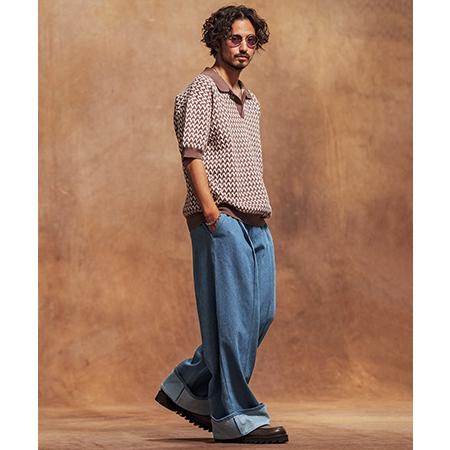 Jih Nunc（ジーヌンク） 【】10ozロールアップワイドデニムパンツ(JIH 