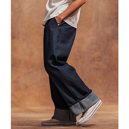 Jih Nunc（ジーヌンク） 【】10ozロールアップワイドデニムパンツ(JIH 