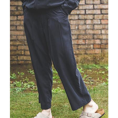 【MROLIVE(ミスターオリーブ)】T-R POWDER CLOTH -2TACK WIDE EASY PANTS イージーパンツ(M251130) | MR.OLIVE