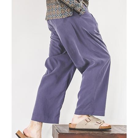 【MROLIVE(ミスターオリーブ)】T-R POWDER CLOTH -2TACK WIDE EASY PANTS イージーパンツ(M251130) | MR.OLIVE | 03