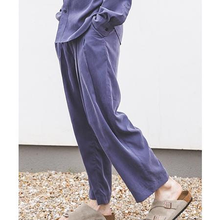 【MROLIVE(ミスターオリーブ)】T-R POWDER CLOTH -2TACK WIDE EASY PANTS イージーパンツ(M251130) | MR.OLIVE | 11